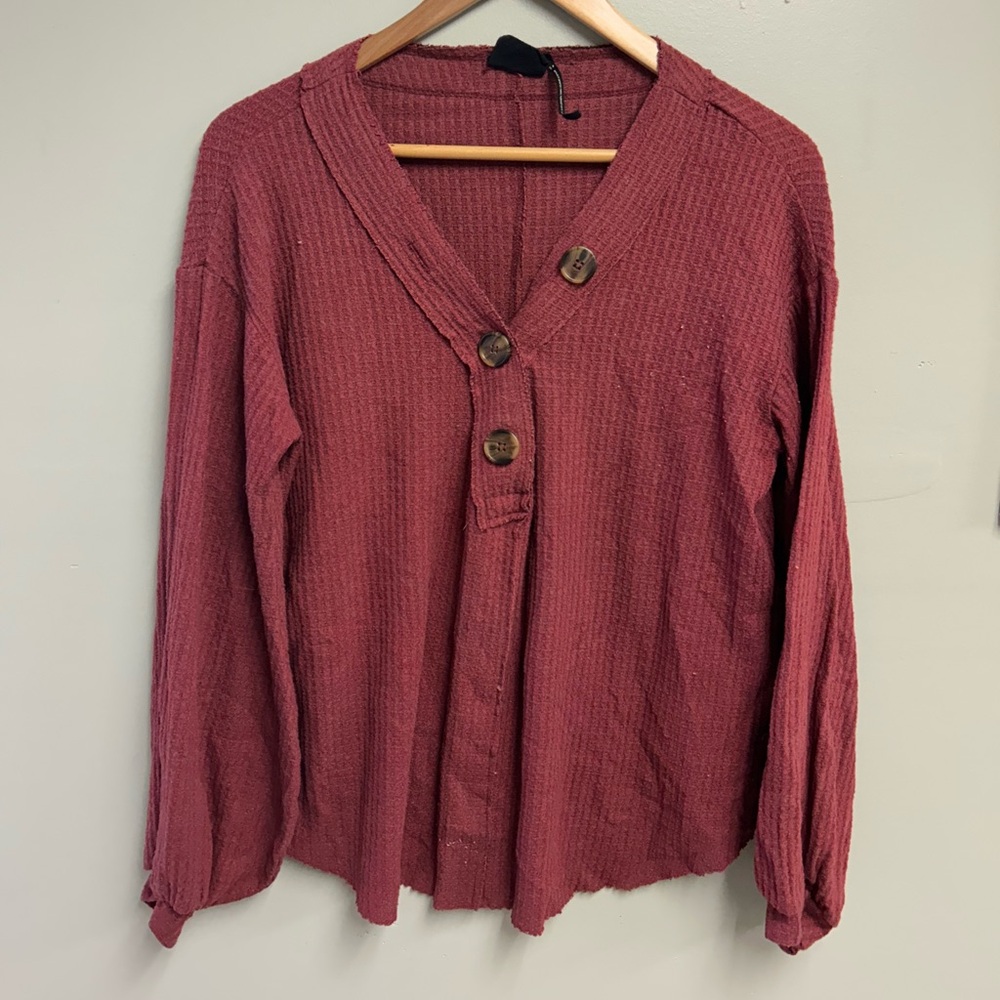 Urban Outfitters Burgundy Sweater Tee